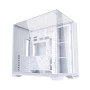 Lian Li O11 Vision Boîtier PC de Gaming ATX Compact en Aluminium et Verre trempé Blanc