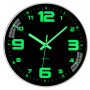 ACCSHINE Horloge Murale Numérique silencieuse sans tic tac Lumineuse 30 cm Design Moderne - Grande Digitale à Piles - Facile à L