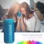 Ortizan Enceinte Bluetooth Portable 5.3, Bass Puissantes, Son 360°, Étanche IPX7, Autonomie 30h, Double Appairage Stéréo, Lumièr