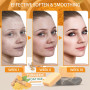2 Pièces Savon Curcuma Visage, Kojic Acid Soap Turmeric Soap, Savon Curcuma Visage et Corps, Hydrater et Eclaircir le Teint, Rét