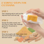 2 Pièces Savon Curcuma Visage, Kojic Acid Soap Turmeric Soap, Savon Curcuma Visage et Corps, Hydrater et Eclaircir le Teint, Rét