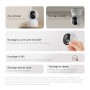 XIAOMI Smart Camera C701 4K Ultra HD, Vision à 360°, Audio bidirectionnel, Vision Nocturne Infrarouge, Wi-FI 6 Double Bande