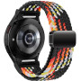 Issinlky bracelet tressée nylon pour Galaxy Watch 7/FE/6/5/4 40mm 44mm, bracelet élastique à boucle magnétique pour Galaxy Watch