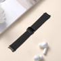 Issinlky bracelet tressée nylon pour Galaxy Watch 7/FE/6/5/4 40mm 44mm, bracelet élastique à boucle magnétique pour Galaxy Watch