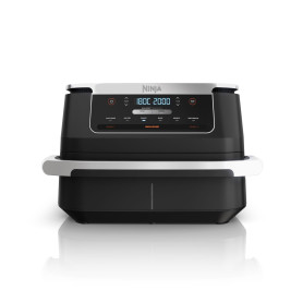 Ninja FlexDrawer Friteuse sans huile, Petite friteuse à air, double bac, compartiment 6,6L, appareil de cuisine multifonction 6-