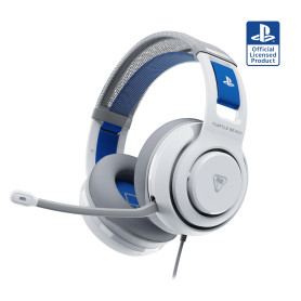 Turtle Beach Atlas 200 Blanc PlayStation Casque de Gaming Filaire sous Licence Officielle pour PlayStation w/transducteurs Nanoc