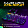 The G-Lab - Combo Hydrogen - Pack Clavier Souris Gamer, Clavier Gamer 60% Filaire, Rétroéclairage RGB, AZERTY FR, Format Compact