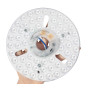 HAOLEDI Kit de rénovation pour ventilateur de plafond LED de 16,3 cm 22 W - Panneau de remplacement PCB 3 CCT 3 000 K 5 000 K 25