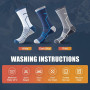 Circorld Chaussettes Homme 43-46 37-42 47-50, Chaussette de Sport Homme, Anti-Ampoule, Anti-Odeur, Absorbant l'Humidité, Chausse
