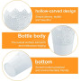 Organiseur de cosmétiques, 3 pièces Organisateur de maquillage pour bureau Rangement Support Organiseur Porte-brosse à maquillag