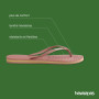 Havaianas - Slim Brasil Logo, Tongs Confortables, Durables et Légères, Hommage au Brésil, Drapeau sur Lanières, Femme