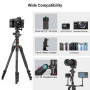 SMALLRIG CT-10 Trépied Monopode pour Appareil Photo, 72" 182cm Trépied en Aluminium Léger et Portable, Rotule Panoramique à 360°