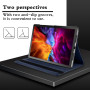 Coque Compatible avec Samsung Galaxy Tab A9+ 11 Pouces SM-X210/X215, Housse Support Rotatif 360° Etui de Protection PU Cuir