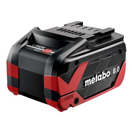 Metabo LiHDX 624975000 Batterie de Rechange Haute Performance avec Technologie Tabless 18 V - 8,0 Ah