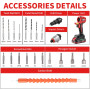 TEENO Visseuse à Choc 180Nm + Perceuse Visseuse Sans Fil 20V - Kit 2-en-1 Professionnel, 2 Batteries 1.5Ah, Chargeur Rapide, 22 
