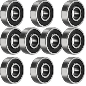 TUZUK Lot de 10 roulements à billes 6201-2RS scellés, 12 x 32 x 10 mm, pré-lubrifiés, double joint en acier chromé, roulement à 