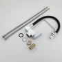 SJQKA Robinet Cuisine Rabattable Mitigeur Cuisine Rabattable 2 Modes D'évacuation De L'eau Robinet Cuisine Sous Fenêtre Pliable 