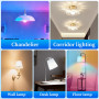 Oumida Ampoule Connectée WiFi, Ampoule LED E27 Multicolore 3000K-6500K, Dimmable 9W 806Lm, Compatible avec Alexa et Google Home,