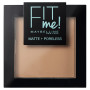 Maybelline New-York - Poudre Compacte Fit Me Matte & Poreless - Peaux normales à grasses - 250 Beige Ensoleillé - 9 g