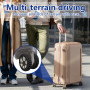 GXGM 8 Pcs Couvre-Roue de Valise, Silencieux, Couvre-Roue de Valise, Antidérapant Faible Bruit, Chaise de Bureau et Couvre-Roue 