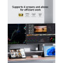 MINIS FORUM AI X1-255 Mini PC, Ryzen 7 255 (8C / 16T, jusqu'à 4,9 GHz), HDMI/DP / USB4 (4K @ 120Hz), USBA X 3, 2,5G LAN, Wi-FI 7