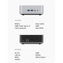 MINIS FORUM AI X1-255 Mini PC, Ryzen 7 255 (8C / 16T, jusqu'à 4,9 GHz), HDMI/DP / USB4 (4K @ 120Hz), USBA X 3, 2,5G LAN, Wi-FI 7