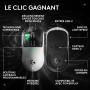 Logitech G Pro X2 SUPERSTRIKE, Souris Gaming sans Fil Lightspeed, Performance Ultra-Rapide, Ultra-légère (61 g), Retour haptique