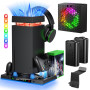 Support de charge avec accessoires de ventilateur de refroidissement intelligent AI pour Xbox Series X avec haute puissance, dou