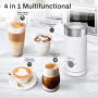 SIMPLETaste Mousseur à lait électrique 4 en 1, mousseur à lait automatique chaud et froid et chauffe-lait pour latte, cappuccino