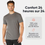 FM London Lot de 3/5 t-Shirts pour Hommes - T-Shirts de qualité supérieure avec Design légèrement ajusté