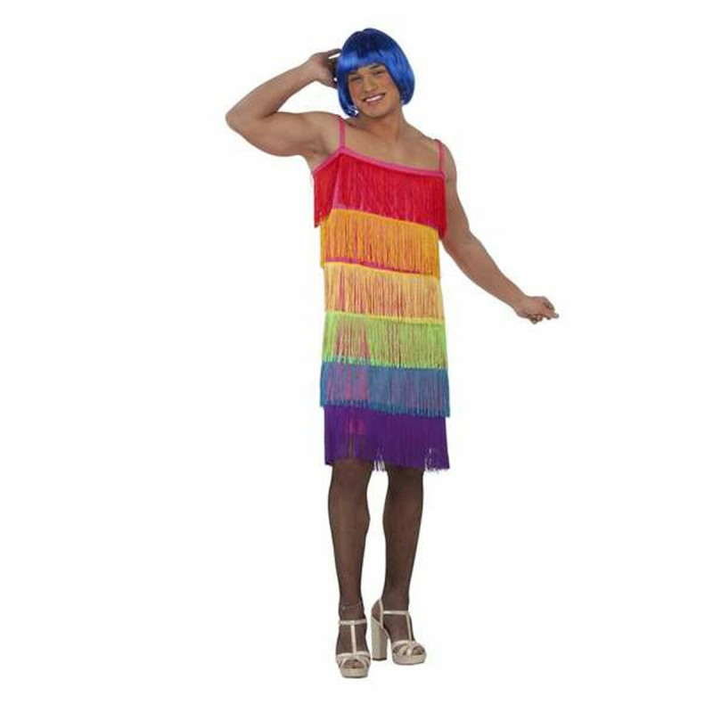 Image secondaire de Déguisement pour Adultes My Other Me Rainbow Robe Avec franges Taille 54