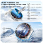 Neitra 2 Pièces Coque pour Huawei Watch GT 6 Pro 46mm Protection Écran, Dur PC Bumper Case avec Protecteur D'écran en Verre Trem