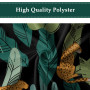 Ttincceer Rideau de Douche 180x180cm, Motif léopard de la Jungle, Animaux Sauvages, Feuilles de Palmier Tropicales, décoratif po