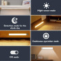AiQInu 66 Lampe de placard LED avec détecteur de mouvement, Rechargeable par USB, lampe de placard 20 cm à intensité variable av