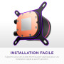NZXT Kraken Core 240 RGB - Refroidisseur liquide AIO CPU - Radiateur 240 mm - Ventilateur monobloc 240 mm - Compatible Intel® LG