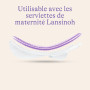 Lansinoh I Serviette Apaisante Post-Accouchement Chaud/Froid - Poche de perles en Gel Réutilisable - Micro-ondes ou Congélateur 