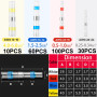 200pcs Connecteur Bout à Bout Thermorétractable, Cosses Electriques à Sertir Thermorétractables, Étanche Connecteurs de Fil à So