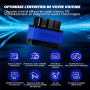 Sparco Dispositif de Diagnostic Automobile multimarque OBD2 Scanner Bluetooth 5.2 pour iOS et Android Lecteur de Codes d'erreur 