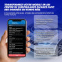 Sparco Dispositif de Diagnostic Automobile multimarque OBD2 Scanner Bluetooth 5.2 pour iOS et Android Lecteur de Codes d'erreur 