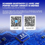 Sparco Dispositif de Diagnostic Automobile multimarque OBD2 Scanner Bluetooth 5.2 pour iOS et Android Lecteur de Codes d'erreur 