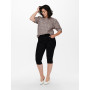 ONLY Carmakoma Caraugusta Life Hw Skinny Knickers Black Shorts Femme