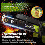 Mini Tronconneuse a Batterie 4000mAh, 8 Pouces 1300W Brushless Tronconneuse Électrique sans Fil avec Graisseur Automatique et Ch