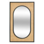 Miroir sur Pied Raquel Noir avec Cannage - H107 cm