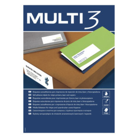 Étiquettes Universelles Apli MULTI 3 - 52,5 x 21,5 mm - 100 Feuilles