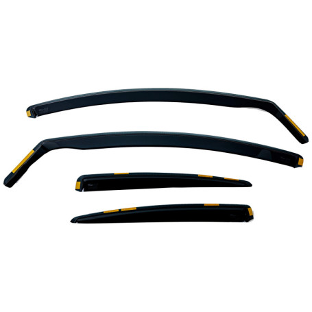 Kit de Déflecteurs de Vent HEKO pour Ford Mondeo 2007 - 4 Portes