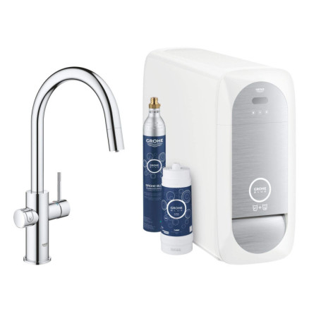 Mitigeur Évier GROHE Blue Home avec Filtration et Mousseur Extractible