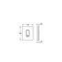 Plaque de Commande Urinoir Grohe Arena Argent