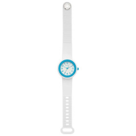 Montre Hip Hop Hero.dot en Silicone Blanc pour Femme - Design Contemporain et Confortable