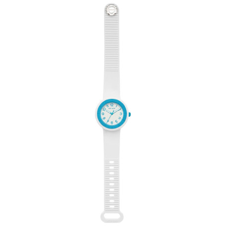 Montre Hip Hop Hero.dot en Silicone Blanc pour Femme - Design Contemporain et Confortable