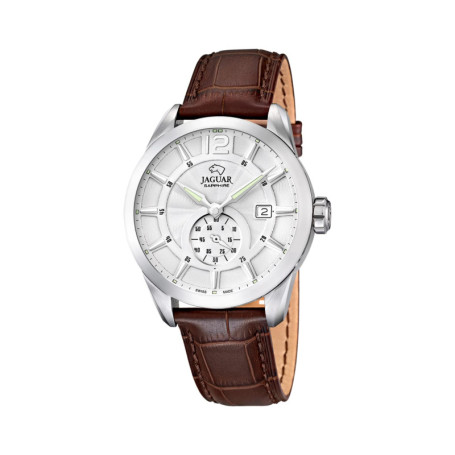 Montre Jaguar J663/1 pour Homme - Quartz Analogique avec Bracelet en Cuir Marron